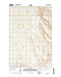 Sahara Hill SW Montana Current topographic map, 1:24000 scale, 7.5 X 7.5 Minute, Year 2014