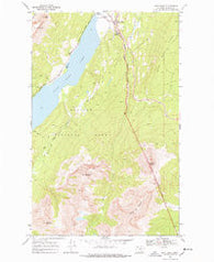 Saint Mary Montana Historical topographic map, 1:24000 scale, 7.5 X 7.5 Minute, Year 1968