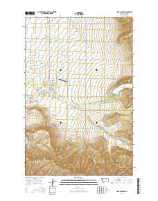 Saint Ignatius Montana Current topographic map, 1:24000 scale, 7.5 X 7.5 Minute, Year 2014