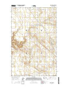 Saint Johns Montana Current topographic map, 1:24000 scale, 7.5 X 7.5 Minute, Year 2014
