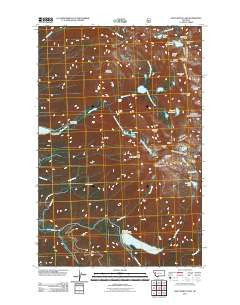 Saint Marys Lake Montana Historical topographic map, 1:24000 scale, 7.5 X 7.5 Minute, Year 2011