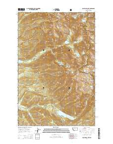 Saint Marys Lake Montana Current topographic map, 1:24000 scale, 7.5 X 7.5 Minute, Year 2014