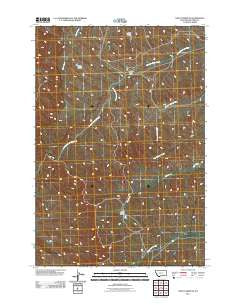 Saint Xavier NE Montana Historical topographic map, 1:24000 scale, 7.5 X 7.5 Minute, Year 2011