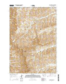 Saint Xavier NE Montana Current topographic map, 1:24000 scale, 7.5 X 7.5 Minute, Year 2014
