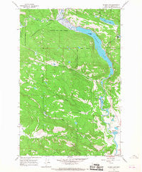 Salmon Lake Montana Historical topographic map, 1:24000 scale, 7.5 X 7.5 Minute, Year 1965