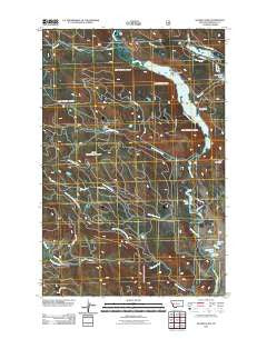 Salmon Lake Montana Historical topographic map, 1:24000 scale, 7.5 X 7.5 Minute, Year 2011