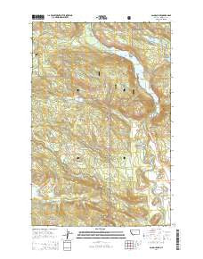 Salmon Lake Montana Current topographic map, 1:24000 scale, 7.5 X 7.5 Minute, Year 2014