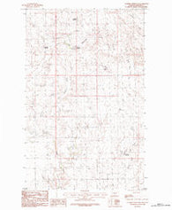 Salsbery Reservoir Montana Historical topographic map, 1:24000 scale, 7.5 X 7.5 Minute, Year 1984