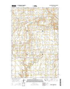 Salsbery Reservoir Montana Current topographic map, 1:24000 scale, 7.5 X 7.5 Minute, Year 2014