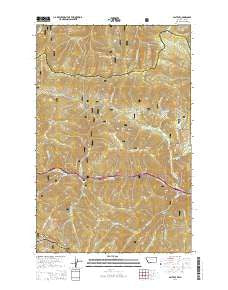 Saltese Montana Current topographic map, 1:24000 scale, 7.5 X 7.5 Minute, Year 2014