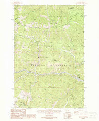 Saltese Montana Historical topographic map, 1:24000 scale, 7.5 X 7.5 Minute, Year 1988