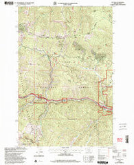 Saltese Montana Historical topographic map, 1:24000 scale, 7.5 X 7.5 Minute, Year 1999
