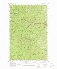 Saltese Montana Historical topographic map, 1:62500 scale, 15 X 15 Minute, Year 1956