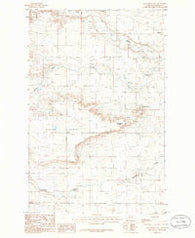 Sam George Hill Montana Historical topographic map, 1:24000 scale, 7.5 X 7.5 Minute, Year 1985