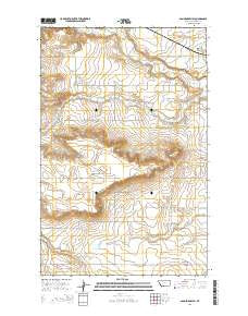 Sam George Hill Montana Current topographic map, 1:24000 scale, 7.5 X 7.5 Minute, Year 2014