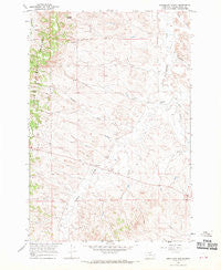 Samuelson Ranch Montana Historical topographic map, 1:24000 scale, 7.5 X 7.5 Minute, Year 1966