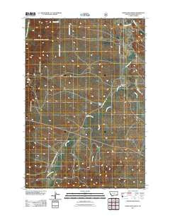 Samuelson Ranch Montana Historical topographic map, 1:24000 scale, 7.5 X 7.5 Minute, Year 2011