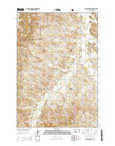 Samuelson Ranch Montana Current topographic map, 1:24000 scale, 7.5 X 7.5 Minute, Year 2014