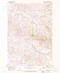 Sanburn Reservoir Montana Historical topographic map, 1:24000 scale, 7.5 X 7.5 Minute, Year 1970