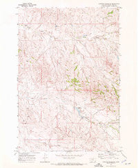 Sanburn Reservoir Montana Historical topographic map, 1:24000 scale, 7.5 X 7.5 Minute, Year 1970