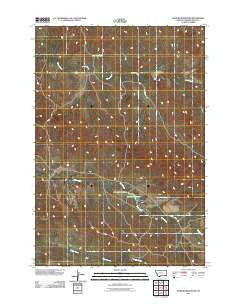 Sanburn Reservoir Montana Historical topographic map, 1:24000 scale, 7.5 X 7.5 Minute, Year 2011