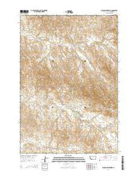 Sanburn Reservoir Montana Current topographic map, 1:24000 scale, 7.5 X 7.5 Minute, Year 2014