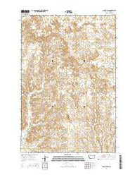 Sand Buttes Montana Current topographic map, 1:24000 scale, 7.5 X 7.5 Minute, Year 2014