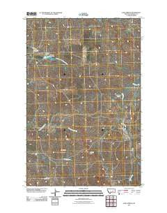 Sand Springs Montana Historical topographic map, 1:24000 scale, 7.5 X 7.5 Minute, Year 2011