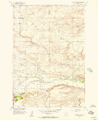 Sandborn Creek Montana Historical topographic map, 1:24000 scale, 7.5 X 7.5 Minute, Year 1955
