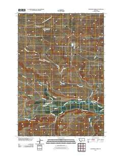 Sandborn Creek Montana Historical topographic map, 1:24000 scale, 7.5 X 7.5 Minute, Year 2011