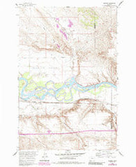 Sanders Montana Historical topographic map, 1:24000 scale, 7.5 X 7.5 Minute, Year 1960