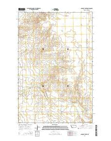 Sargent Creek Montana Current topographic map, 1:24000 scale, 7.5 X 7.5 Minute, Year 2014