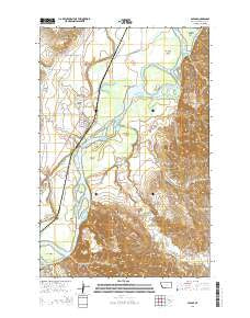 Savage Montana Current topographic map, 1:24000 scale, 7.5 X 7.5 Minute, Year 2014