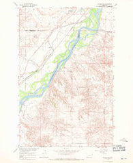 Savage SW Montana Historical topographic map, 1:24000 scale, 7.5 X 7.5 Minute, Year 1966