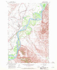 Savage Montana Historical topographic map, 1:24000 scale, 7.5 X 7.5 Minute, Year 1966