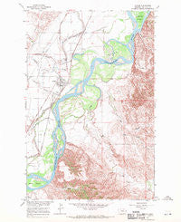 Savage Montana Historical topographic map, 1:24000 scale, 7.5 X 7.5 Minute, Year 1966