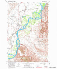Savage Montana Historical topographic map, 1:24000 scale, 7.5 X 7.5 Minute, Year 1966