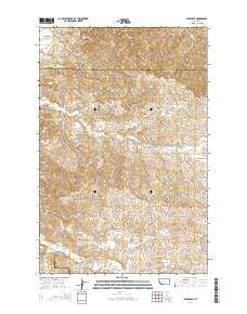 Savage SE Montana Current topographic map, 1:24000 scale, 7.5 X 7.5 Minute, Year 2014