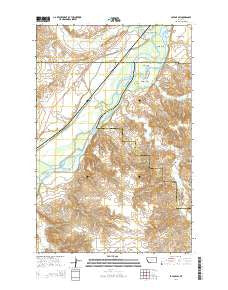 Savage SW Montana Current topographic map, 1:24000 scale, 7.5 X 7.5 Minute, Year 2014