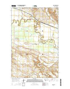 Savoy Montana Current topographic map, 1:24000 scale, 7.5 X 7.5 Minute, Year 2014