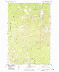 Sawmill Saddle Montana Historical topographic map, 1:24000 scale, 7.5 X 7.5 Minute, Year 1974