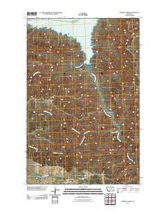 Sawmill Creek Montana Historical topographic map, 1:24000 scale, 7.5 X 7.5 Minute, Year 2011