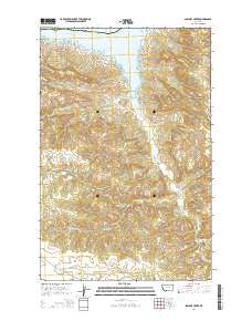Sawmill Creek Montana Current topographic map, 1:24000 scale, 7.5 X 7.5 Minute, Year 2014