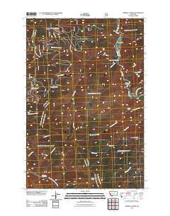 Sawmill Saddle Montana Historical topographic map, 1:24000 scale, 7.5 X 7.5 Minute, Year 2011