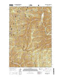 Sawmill Saddle Montana Current topographic map, 1:24000 scale, 7.5 X 7.5 Minute, Year 2014