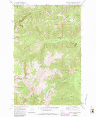 Sawtooth Mountain Montana Historical topographic map, 1:24000 scale, 7.5 X 7.5 Minute, Year 1966