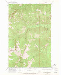 Sawtooth Mountain Montana Historical topographic map, 1:24000 scale, 7.5 X 7.5 Minute, Year 1966