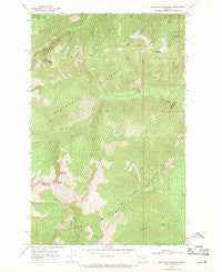 Sawtooth Mountain Montana Historical topographic map, 1:24000 scale, 7.5 X 7.5 Minute, Year 1966