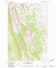 Sawtooth Ridge Montana Historical topographic map, 1:24000 scale, 7.5 X 7.5 Minute, Year 1958