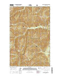 Sawtooth Mountain Montana Current topographic map, 1:24000 scale, 7.5 X 7.5 Minute, Year 2014